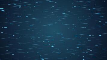 fast moving Data Motion on blue background with lines and dots video
