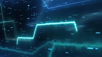 Data lines fast Movement Across processor Circuit Board digital background video