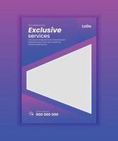 Medical Roll-Up And B5 Flyer Design Template vector