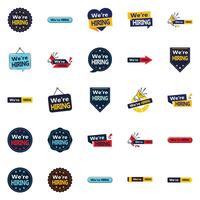 25 We re Hiring element Elements to Help You Find the Right Candidates vector