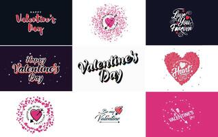 I Love You hand drawn lettering with a heart design suitable for use in Valentine s Day designs or as a romantic greeting vector