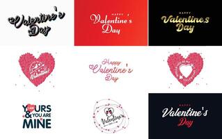 I Love You hand drawn lettering with a heart design suitable for use as a Valentine s Day greeting or in romantic designs vector