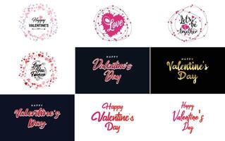 Be My Valentine lettering with a heart design suitable for use in Valentine s Day cards and invitations vector