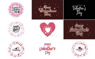 I Love You hand drawn lettering and calligraphy with a heart design suitable for use as a Valentine s Day greeting vector