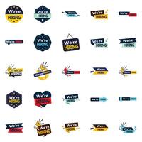 Find the Best Candidates with These 25 We re Hiring element Elements vector