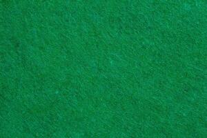 Green felt texture with copy space, fabric background photo