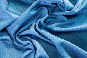 Abstract fabric background, Blue fabric cloth background, texture of crumpled Blue fabric background photo