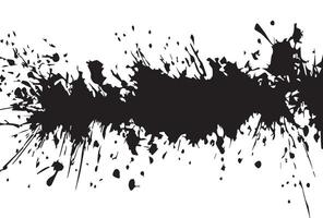 Black and white Grunge Distressed Paint Splash Background texture. vector