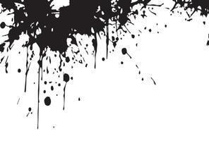 Grunge Distressed Paint Dripping Splash Background texture. vector