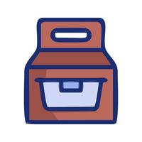 a box with a drawer inside it on a white background vector