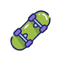 a skateboard icon on a white background vector