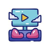 a game controller with a pink heart vector