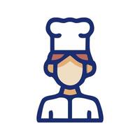 a chef icon on a white background vector