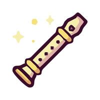 a musical instrument icon with a gold and black color vector