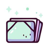 a folder with a cat on it vector