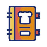 a book with a chef's hat on it vector