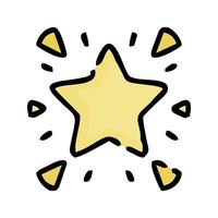 a yellow star icon with a yellow star vector