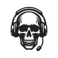 Skull crafted in a vintage style vector