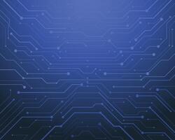Abstract technology blue lines circuit board background vector