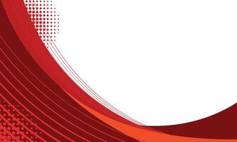 Abstract red curved lines modern background vector