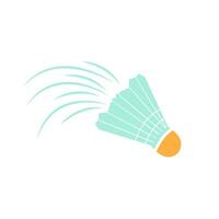 icon of a shuttlecock in flight for badminton. For a sports logo, for competition elements, a website, a mobile application. the symbol of badminton. vector