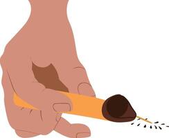 Indonesian hand drawing batik using tool Illustration vector