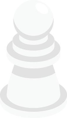 White Pawn Chess Illustration