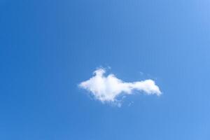 Low angle view of beautiful blue sky with strange shape of clouds in the morning or evening used as natural background texture in decorative art work photo