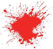 Realistic Blood Dripping on White Background vector