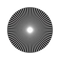 A black and white image of a circular design vector