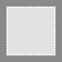 A blank white envelope on a gray background vector