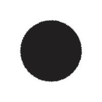 A black circle with a white background vector