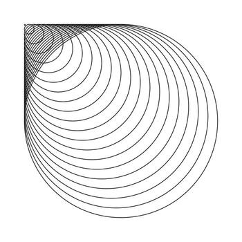 un circulo con un espiral en eso vector