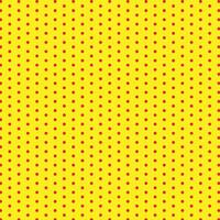 Yellow polka dot background with red dots vector