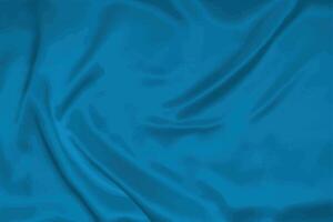 A blue satin fabric background vector