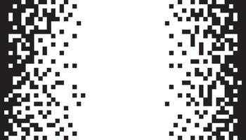 Dissolve pixel disperse blocks. Dust fragment, broken dots texture. Fractured disperse. Mosaic filled square dotted abstract pattern vector