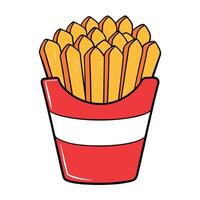 Delicious Loaded Fries Design Isolated on Transparent Background vector