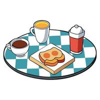 A breakfast isolated on white transparent background. File. Perfect for clipart vector