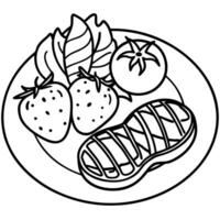Italian meat and antipasto on black background top view text space available vector