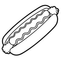 Hot dog with mustard and vegetables on a white background. 3d rendering vector
