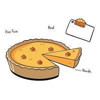Golden Crust Bacon and Cheese Quiche. quiche. savory. appetizer. recipe vector