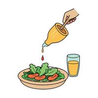 Chicken and sausage pizza on a isolated pastel background Copy space vector