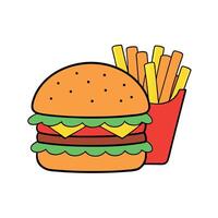 Gourmet picanha burger on black background with space for text vector