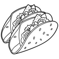 Inviting Breakfast Tacos with Scrambled Eggs and Fresh Salsa vector