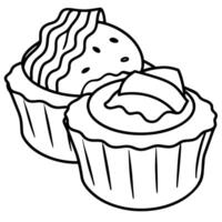 Idea for bacon and cheddar egg muffins to grab for breakfast vector