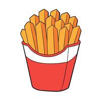 Classic Cheese Fries Display Isolated on Transparent Background vector