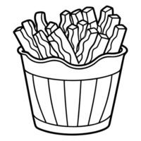 Deliciously Loaded Ranch Bacon Fries Isolated on Transparent Background . vector