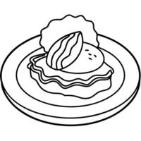 Delicious breakfast of classic egg benedict with bacon on a plate Creative AI vector
