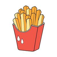 French fries topped with melted cheese displayed on a see through background vector