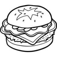 A breakfast sandwich with egg. bacon. and cheese on a toasted English muffin vector